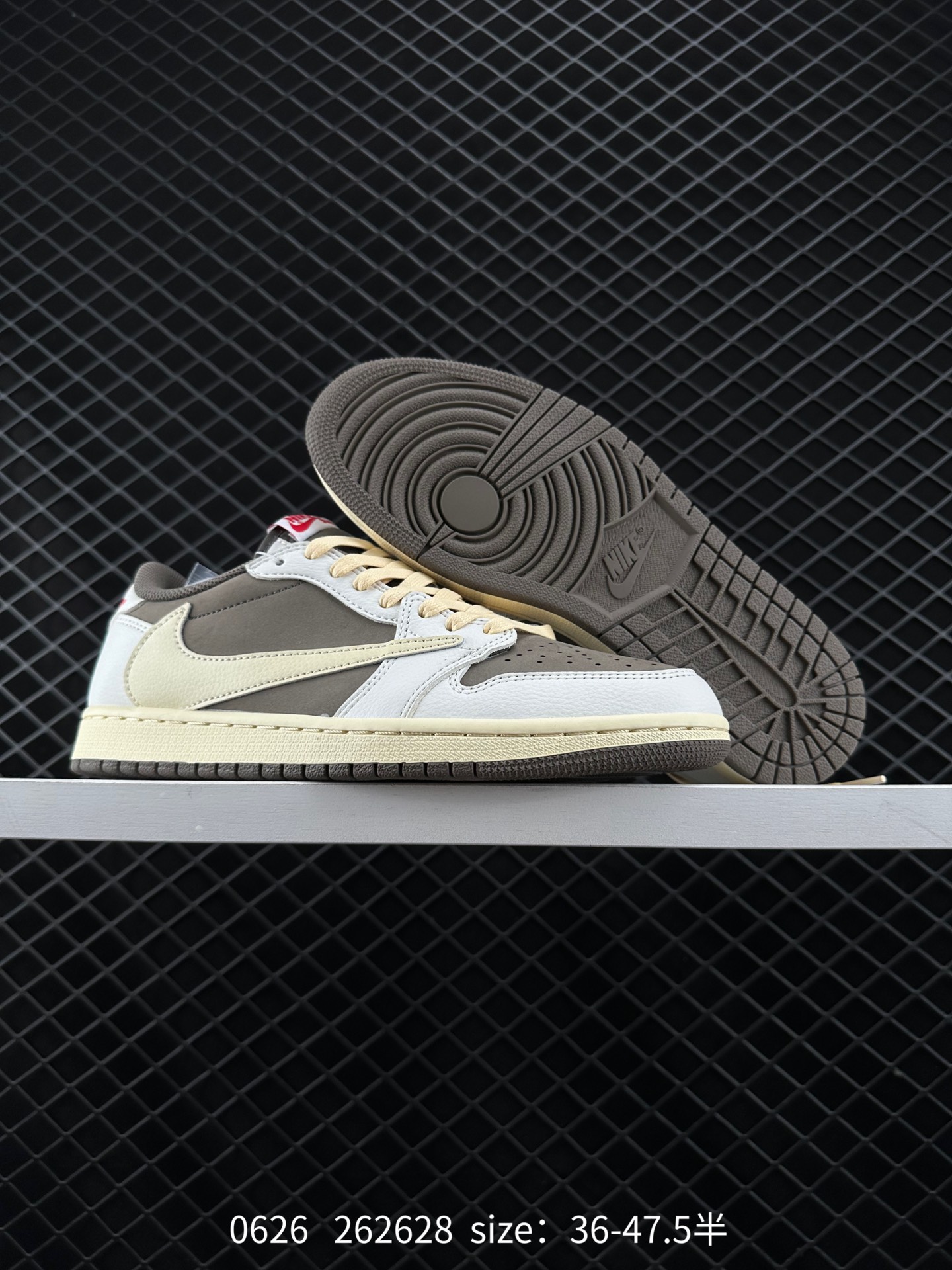 Fragment Design x Travis Scott x Nike Air Jordan 1 Low OG SP”Military Blue”